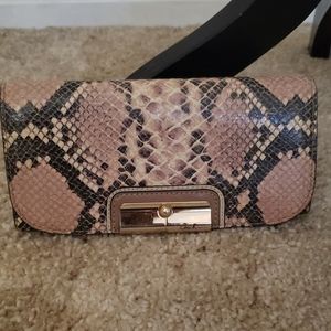 Coach Wallet Leather Snakeskin Print